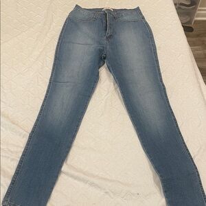 Vibrant Denim Blue Stretch skinny Jeggings